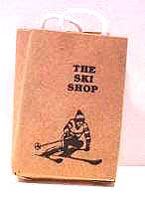 Dollhouse Miniature The Ski Shop Shopping Bag